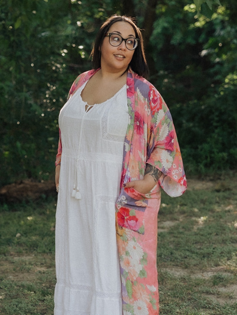 SPELL Carrie Robe in Pink | Size S/M